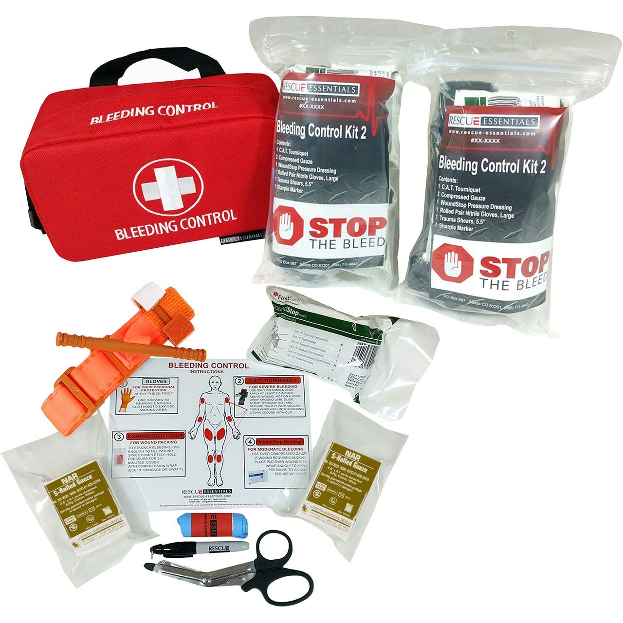 Stop the Bleed Dual Treatment Kit